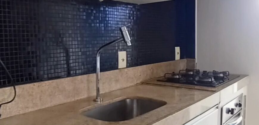 Apartamento quarto e sala, mobiliado, com 40m²