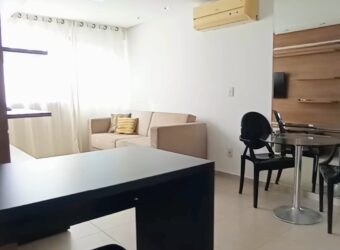 Apartamento quarto e sala, mobiliado, com 40m²