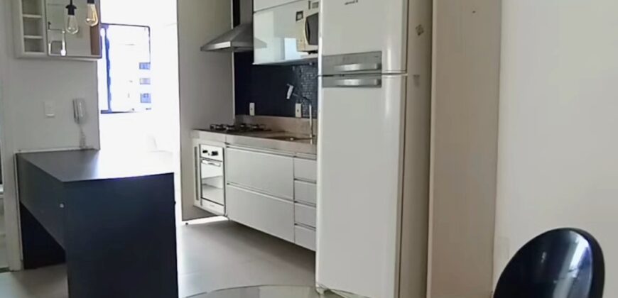 Apartamento quarto e sala, mobiliado, com 40m²