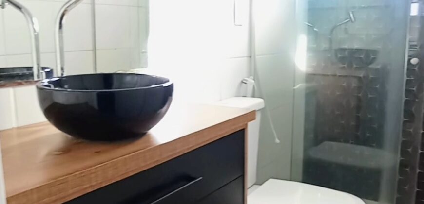 Apartamento quarto e sala, mobiliado, com 40m²