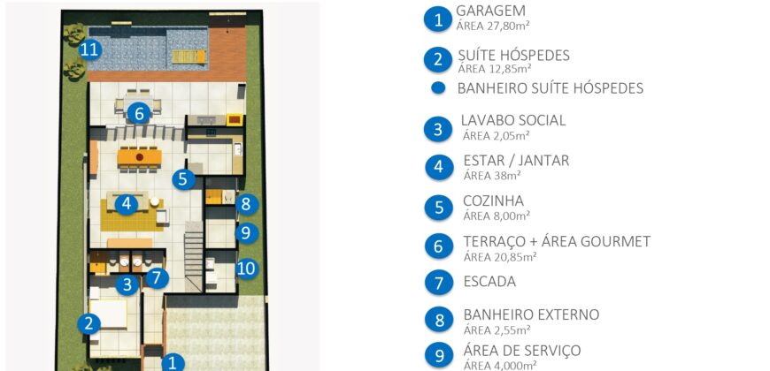 Casa 3 dorms – Barra Nova